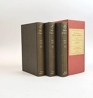 Bild des Verkufers fr THE LETTERS OF DAVID GARRICK [Three volumes] zum Verkauf von Second Story Books, ABAA