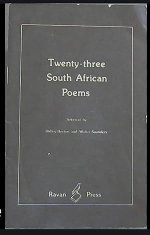 Immagine del venditore per 23 South African Poems venduto da Shore Books