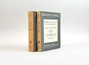Imagen del vendedor de HISTORIA DE LAS INDIAS DE NUEVA ESPAA E ISLAS DE LA TIERRA FIRME : EDICION PALEOGRAFICA DEL MANUSCRITO AUTOGRAFO DE MADRID, CON INTRODUCCIONES, NOTAS Y VOCABULARIOS DE PALABRAS INDIGENAS Y ARCAICAS (BIBLIOTECA PORRUA, 36-37) [Two volumes] a la venta por Second Story Books, ABAA
