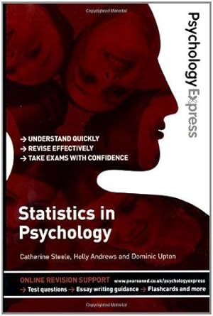 Imagen del vendedor de Psychology Express: Statistics in Psychology (Undergraduate Revision Guide) a la venta por WeBuyBooks
