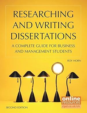 Imagen del vendedor de Researching and Writing Dissertations: A Complete Guide for Business and Management Students a la venta por WeBuyBooks