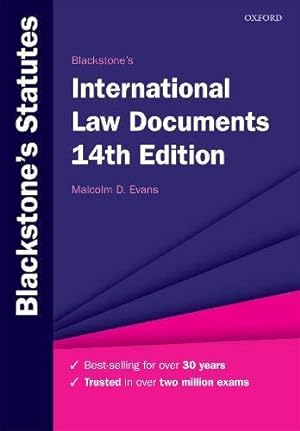 Image du vendeur pour Blackstone's International Law Documents (Blackstone's Statute Series) mis en vente par WeBuyBooks