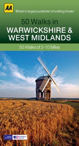 Bild des Verkufers fr 50 Walks in Warwickshire W Midlands (AA 50 Walks series): 50 Walks of 2-10 Miles zum Verkauf von WeBuyBooks