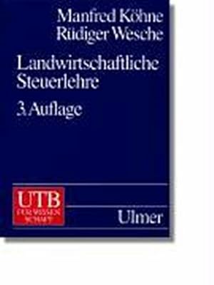 Seller image for Landwirtschaftliche Steuerlehre for sale by AHA-BUCH GmbH