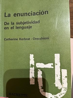 Immagine del venditore per LA ENUNCIACIN. DE LA SUBJETIVIDAD EN EL LENGUAJE venduto da Librera Pramo