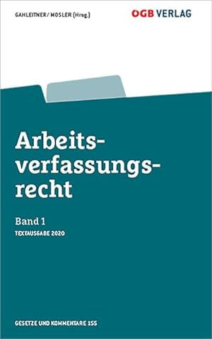 Bild des Verkufers fr Arbeitsverfassungsrecht Bd 1 : Textausgabe 2020 zum Verkauf von AHA-BUCH GmbH