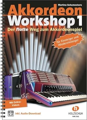 Bild des Verkufers fr Akkordeon Workshop Band 1 (+CD+DVD)Schule fr Einsteiger und Wiedereinsteiger zum Verkauf von AHA-BUCH GmbH