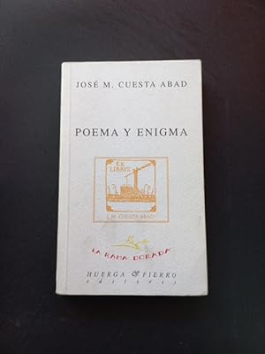 Imagen del vendedor de Poema y enigma a la venta por Vrtigo Libros