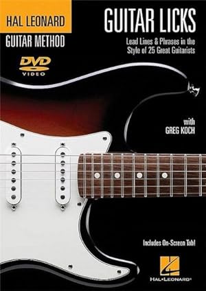 Bild des Verkufers fr Guitar Licks - Lead Lines and Phrases DVD zum Verkauf von AHA-BUCH GmbH