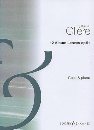 Bild des Verkufers fr 12 Album Leaves op. 51for cello and piano zum Verkauf von AHA-BUCH GmbH