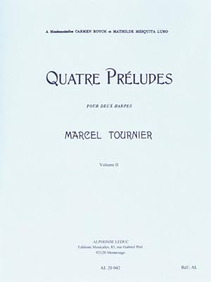 Bild des Verkufers fr 4 prludes op.16 vol.2 (nos.3+4)pour 2 harpes zum Verkauf von AHA-BUCH GmbH