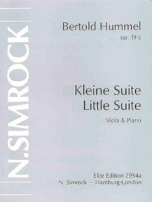 Bild des Verkufers fr Kleine Suite op.19cfür Viola und Klavier zum Verkauf von AHA-BUCH GmbH