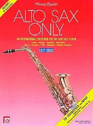 Bild des Verkufers fr Alto Sax only Band 1 (+CD) zum Verkauf von AHA-BUCH GmbH