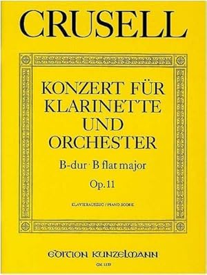 Bild des Verkufers fr Konzert B-Dur op.11 für Klarinetteund Orchester für Klarinette und Klavier zum Verkauf von AHA-BUCH GmbH