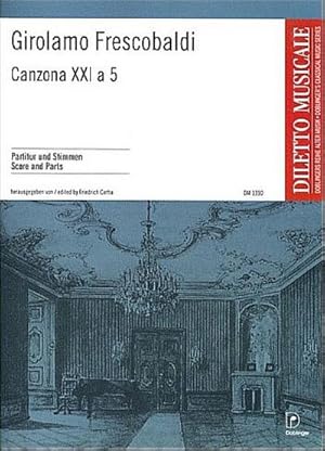 Bild des Verkufers fr Canzona XXI a 5 für 5 Instrumente und BcPartitur und Stimmen zum Verkauf von AHA-BUCH GmbH