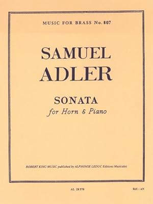 Bild des Verkufers fr Sonata for horn and piano zum Verkauf von AHA-BUCH GmbH