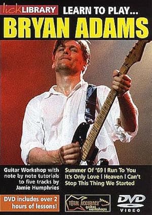 Bild des Verkufers fr Learn to play Bryan Adams DVD-VideoLick Library zum Verkauf von AHA-BUCH GmbH