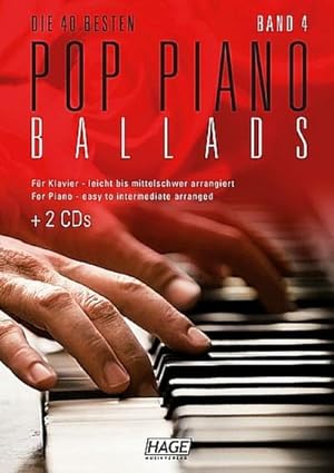 Imagen del vendedor de Die 40 besten Pop Piano Ballads Band 4 (+2 CD's):fr Klavier (Gesang/Gitarre) a la venta por AHA-BUCH GmbH