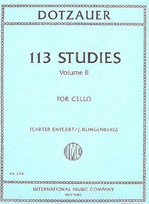 Bild des Verkufers fr 113 Studies vol.2 (nos.35-62)for cello zum Verkauf von AHA-BUCH GmbH