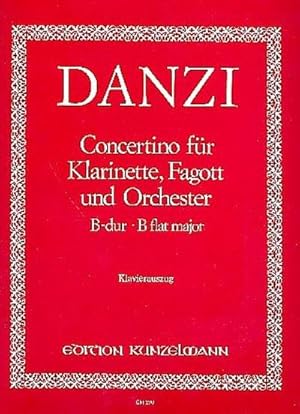 Bild des Verkufers fr Concertino B-Dur op.47 fr Klarinette,Fagott und Orchester fr Klarinette, : Fagott und Klavier zum Verkauf von AHA-BUCH GmbH