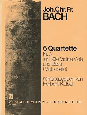 Bild des Verkufers fr 6 Quartette Band 3 (Nr.3)fr Flte, Violine, Viola, Bc : Stimmen zum Verkauf von AHA-BUCH GmbH