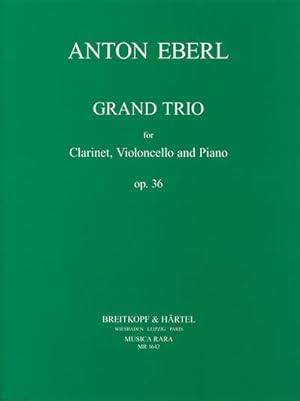 Bild des Verkufers fr Grand Trio Es-Dur op.36fr Klavier, klarinette und Violoncello : Partitur und Stimmen zum Verkauf von AHA-BUCH GmbH