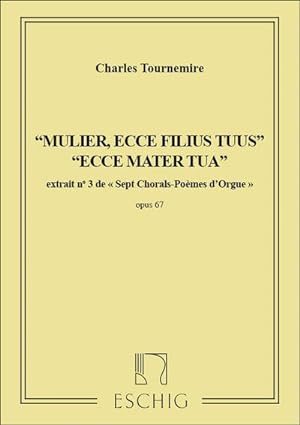 Bild des Verkufers fr 7 chorals poemes pour les 7 parolesdu Christ op.67,3 pour orgue zum Verkauf von AHA-BUCH GmbH