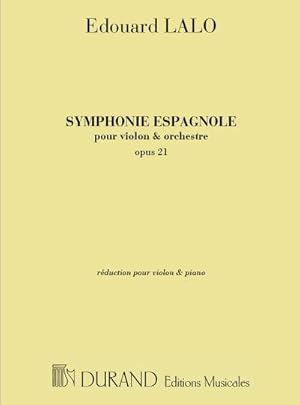 Bild des Verkufers fr Symphonie espagnole op.21 pourviolon et piano /LALO zum Verkauf von AHA-BUCH GmbH