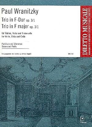 Bild des Verkufers fr Trio F-Dur op.3,1fr Violine, Viola und Violoncello : Partitur und Stimmen zum Verkauf von AHA-BUCH GmbH