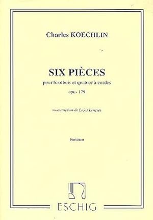 Bild des Verkufers fr 6 Stcke op.179 fr Oboe und Streichquartett : Partitur zum Verkauf von AHA-BUCH GmbH