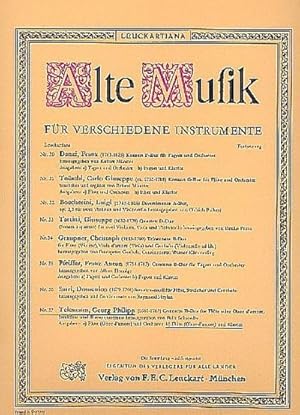 Bild des Verkufers fr Konzert D-Dur fr Flte, Streicher und Bcfr Flte (Oboe d'amore) und Klavier zum Verkauf von AHA-BUCH GmbH