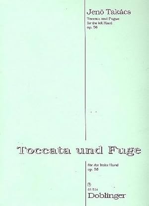 Bild des Verkufers fr Toccata und Fuge op.56 fr dielinke Hand fr Klavier zum Verkauf von AHA-BUCH GmbH