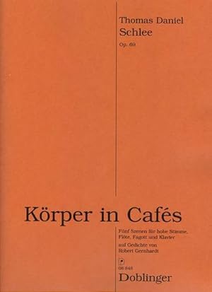 Bild des Verkufers fr Krper in Cafs op.69 fr Gesang (hoch),Flte, Fagott und Klavier : Partitur und Stimmen zum Verkauf von AHA-BUCH GmbH
