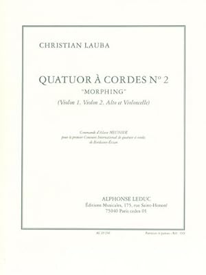 Image du vendeur pour QUATUOR A CORDES NO.2 (MORPHING)PARTITION+PARTIES mis en vente par AHA-BUCH GmbH