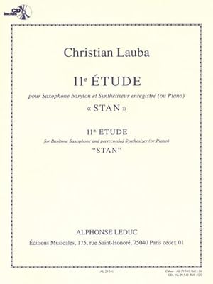 Image du vendeur pour Stan (+CD) etude no.11 poursaxophone baryton et synthetiseur : enregistre ou piano mis en vente par AHA-BUCH GmbH