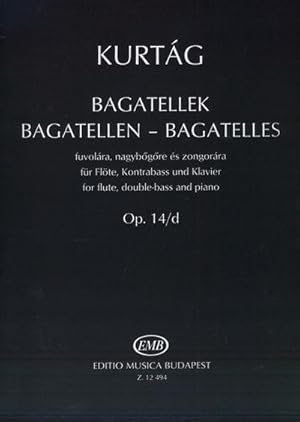 Bild des Verkufers fr Bagatellen op.14/d fr Flte, Kontrabassund Klavier : Partitur zum Verkauf von AHA-BUCH GmbH