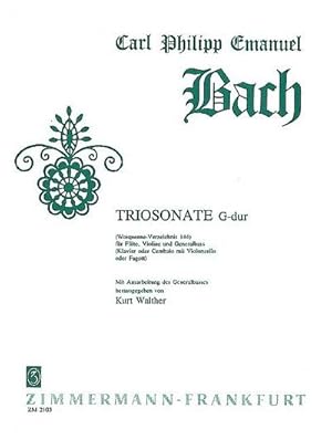 Bild des Verkufers fr Triosonate G-Dur Wq144fr Flte, Violine und Bc zum Verkauf von AHA-BUCH GmbH