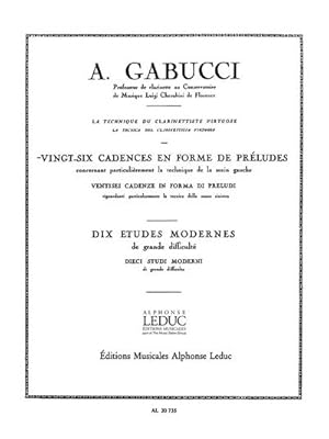 Bild des Verkufers fr 26 cadences en forme de prludesconcernant particulierement la : technique de la main gauche pour clarinette zum Verkauf von AHA-BUCH GmbH