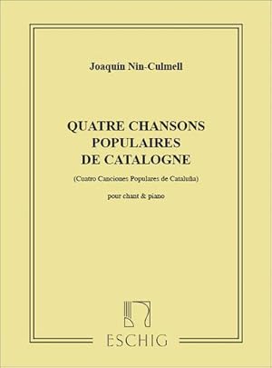 Imagen del vendedor de 4 CHANSONS POPULAIRES DE CATALOGNE:POUR VIOX ET PIANO (SP/FR) a la venta por AHA-BUCH GmbH