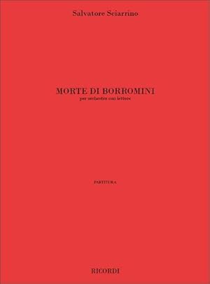 Bild des Verkufers fr Morte Di Borrominiper orchestra e lettore : partitura zum Verkauf von AHA-BUCH GmbH