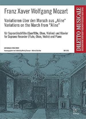Bild des Verkufers fr Variationen ber den Marsch aus Alinefr Sopranblockflte (Flte/Oboe/Violine) : und Klavier zum Verkauf von AHA-BUCH GmbH