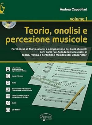 Bild des Verkufers fr Andrea Cappellari, Teoria, Analisi e Percezione Musicale Vol.1Klavier : Buch + CD zum Verkauf von AHA-BUCH GmbH