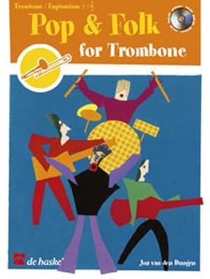 Bild des Verkufers fr Pop and Folk (+CD) : for trombone oreuphonium in bass and treble clef : (en/fr/dt/it/nl) zum Verkauf von AHA-BUCH GmbH