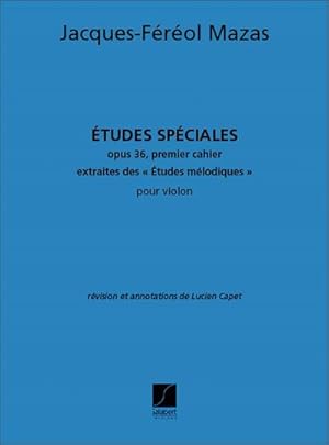 Bild des Verkufers fr Etudes speciales op.36 vol.1pour violon zum Verkauf von AHA-BUCH GmbH