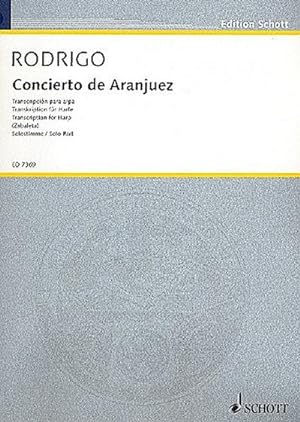 Bild des Verkufers fr Concierto de Aranjuez fr Gitarreund Orchester : fr Harfe solo zum Verkauf von AHA-BUCH GmbH