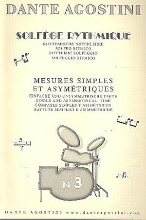 Bild des Verkufers fr Solfege rhythmique vol.3mesures simples et assimetriques zum Verkauf von AHA-BUCH GmbH