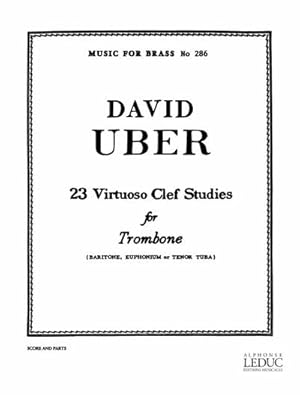 Bild des Verkufers fr 23 virtuoso Clef Studiesfor trombone zum Verkauf von AHA-BUCH GmbH