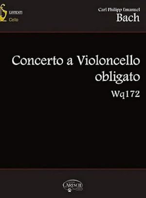 Bild des Verkufers fr Carl Philipp Emanuel Bach, Concerto Violoncello Wq172Cello : Buch + CD zum Verkauf von AHA-BUCH GmbH