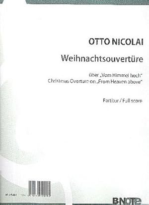 Bild des Verkufers fr Weihnachts-Ouvertre ber den ChoralVom Himmel hoch fr Orchester : Partitur zum Verkauf von AHA-BUCH GmbH
