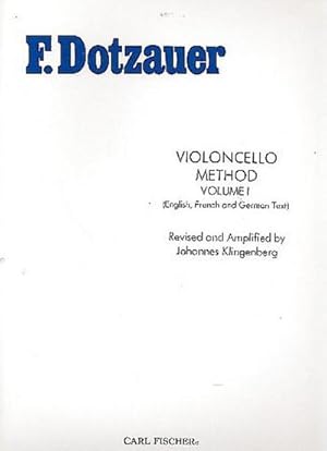 Bild des Verkufers fr Violoncello Method vol.1(English, French and German Text) zum Verkauf von AHA-BUCH GmbH
